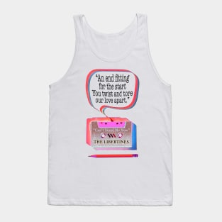 CASSETTE PENCIL : CANT STAND ME NOW (THE LIBERTINES) Tank Top